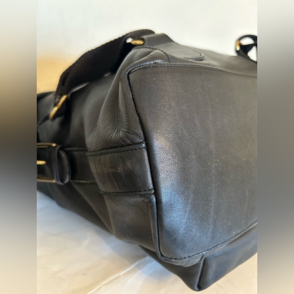Coach 0521 Vintage Black Leather Backpack bag